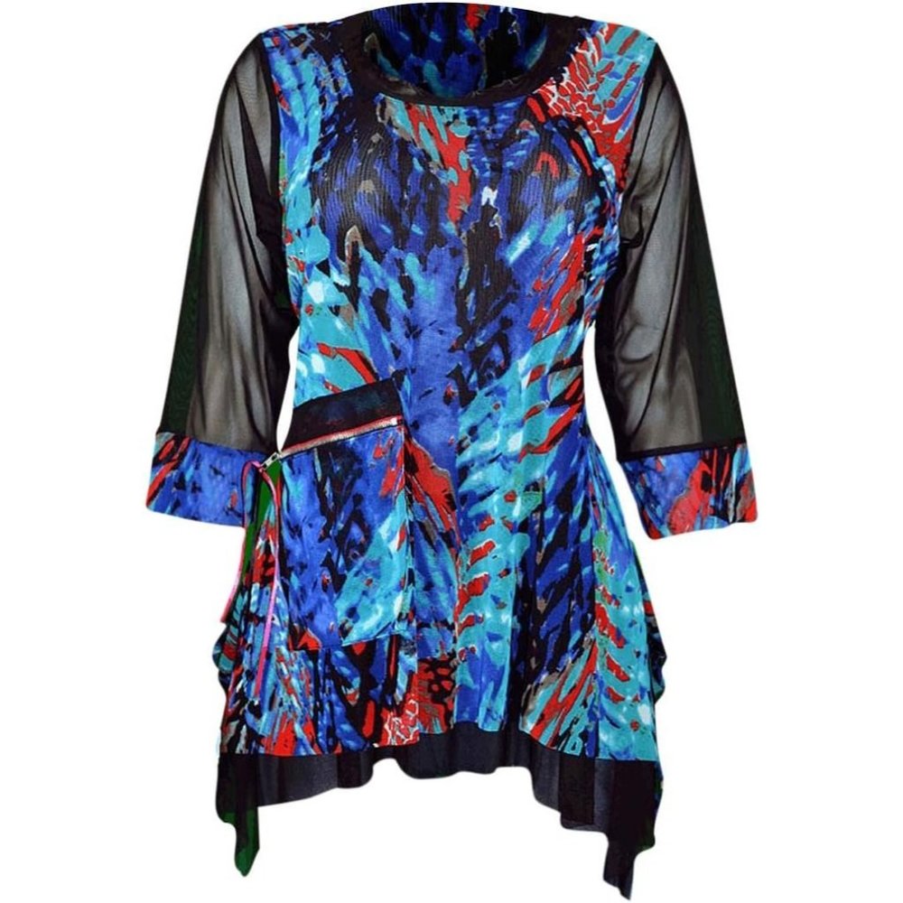 Pretty Woman Double Layer Pocket Tunic Top